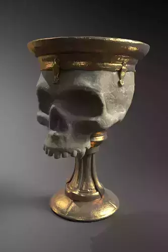 Skull Chalice STL