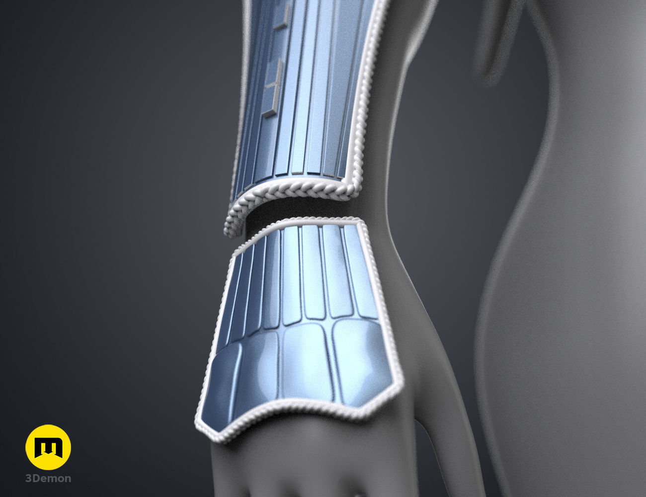 Ahsoka Tano White Robe Cosplay Armor 3D print model_15