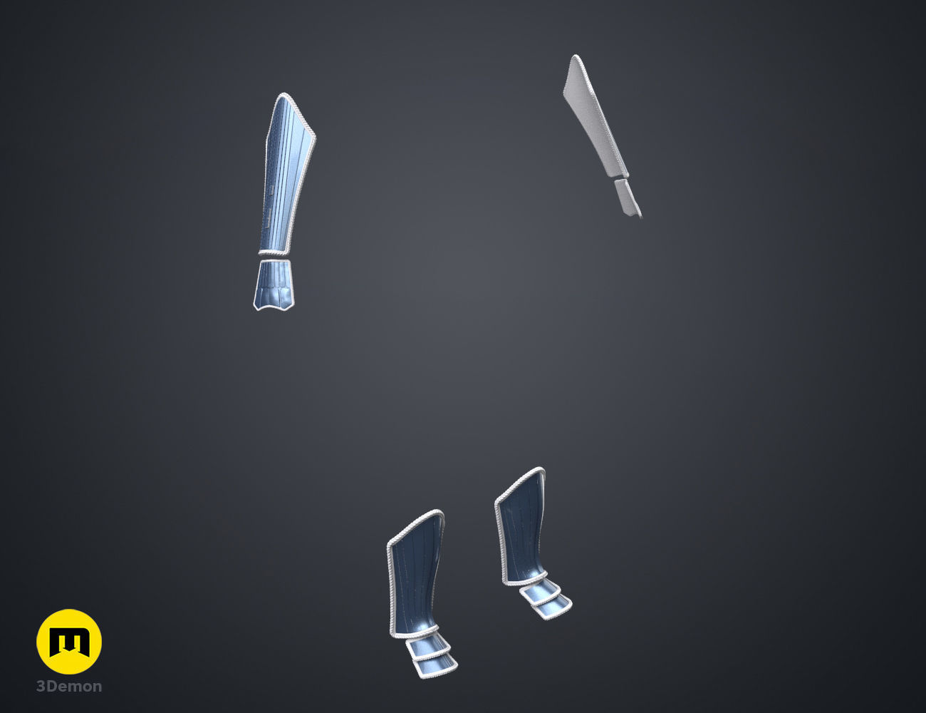 Ahsoka Tano White Robe Cosplay Armor 3D print model_7