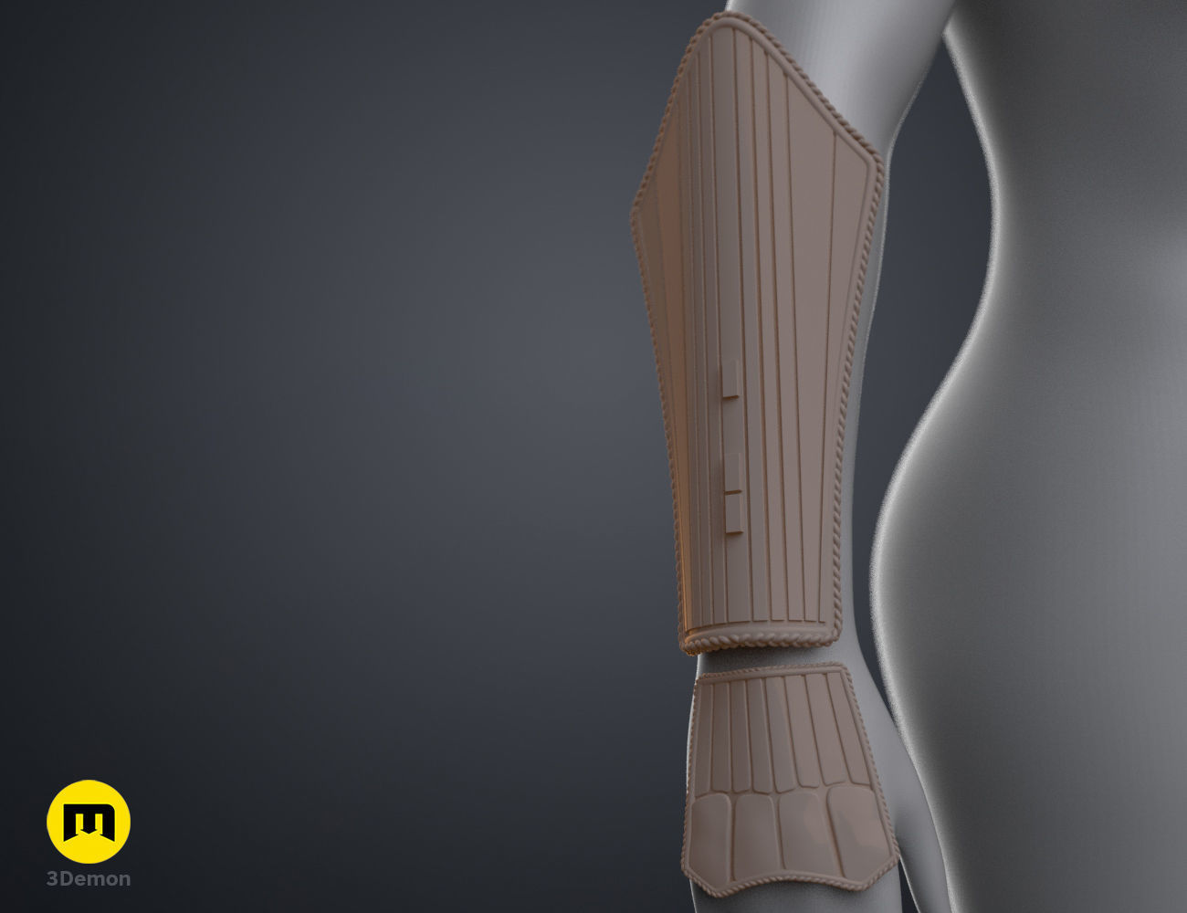 Ahsoka Tano White Robe Cosplay Armor 3D print model_13