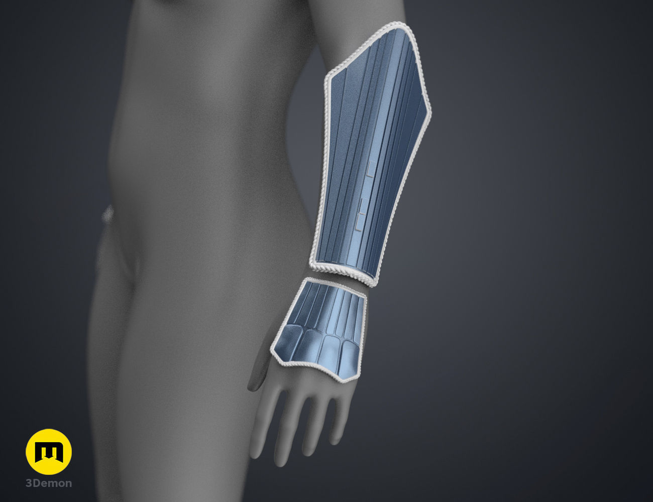 Ahsoka Tano White Robe Cosplay Armor 3D print model_12