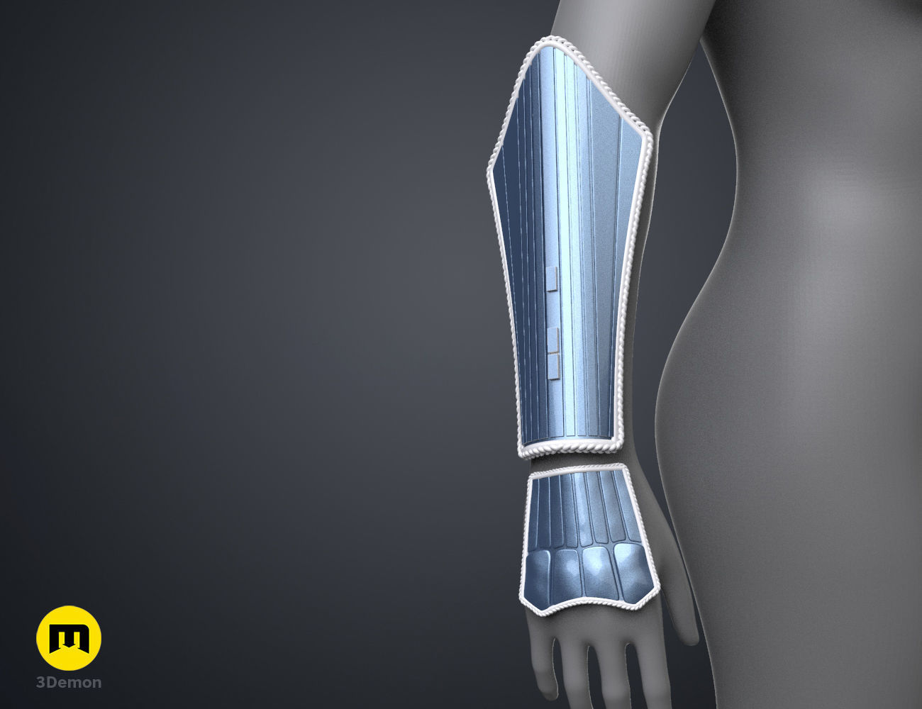 Ahsoka Tano White Robe Cosplay Armor 3D print model_4