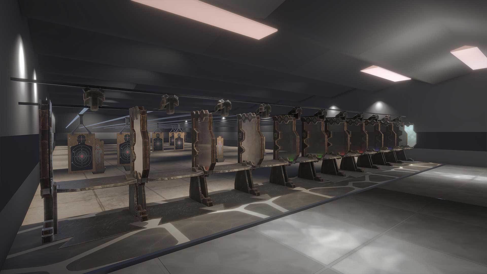 Shooting Range Interior  3D model_2