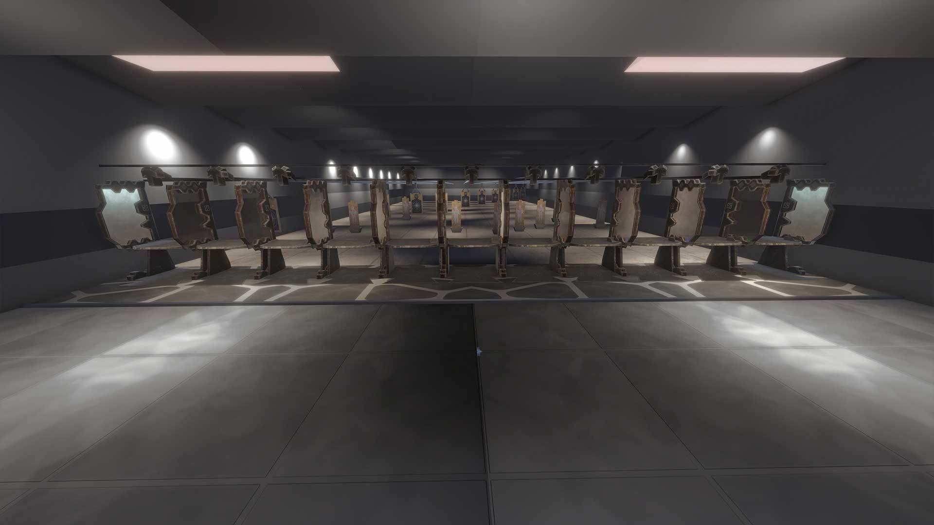 Shooting Range Interior  3D model_4