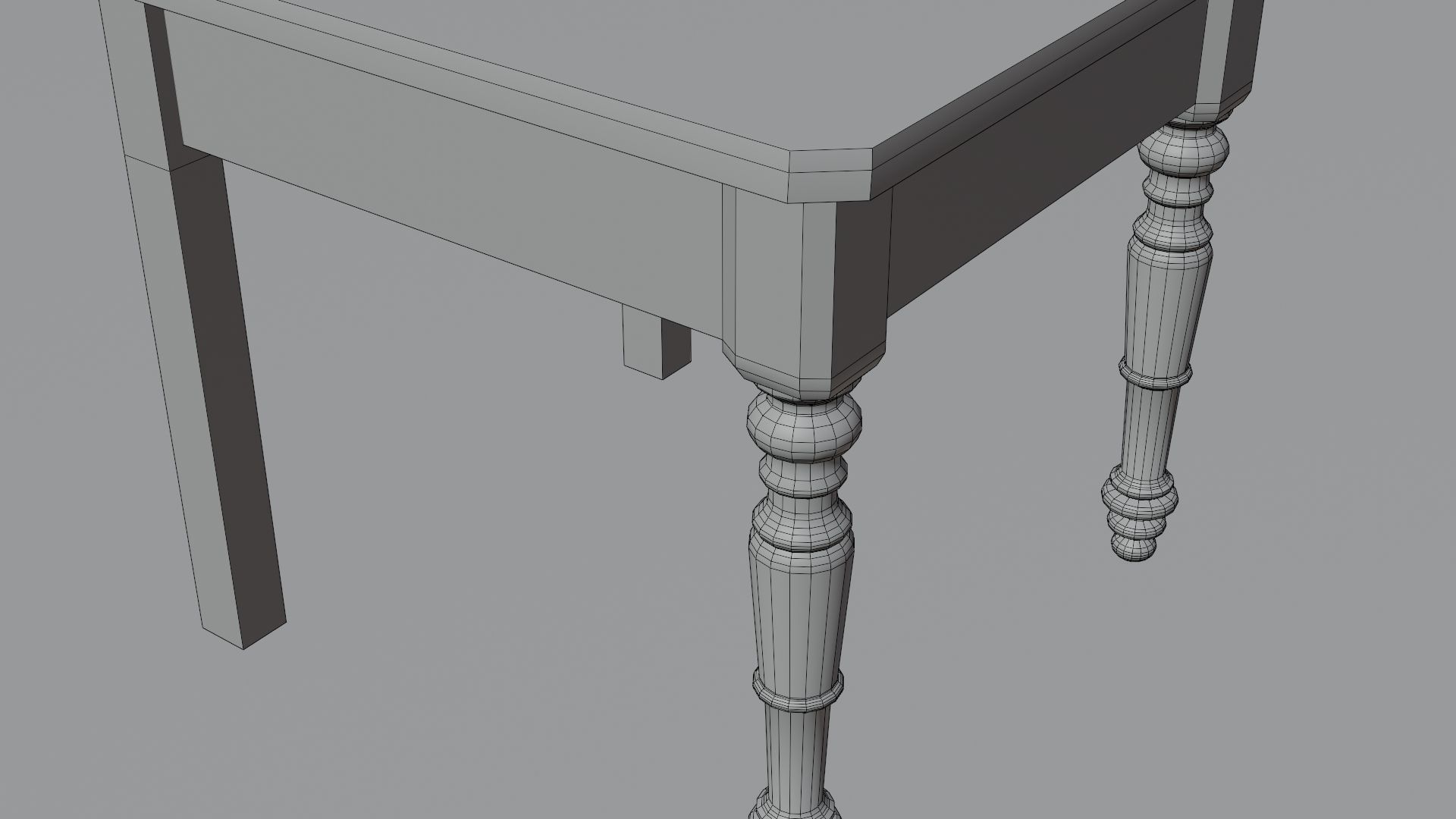 Medieval chair 3D model_20