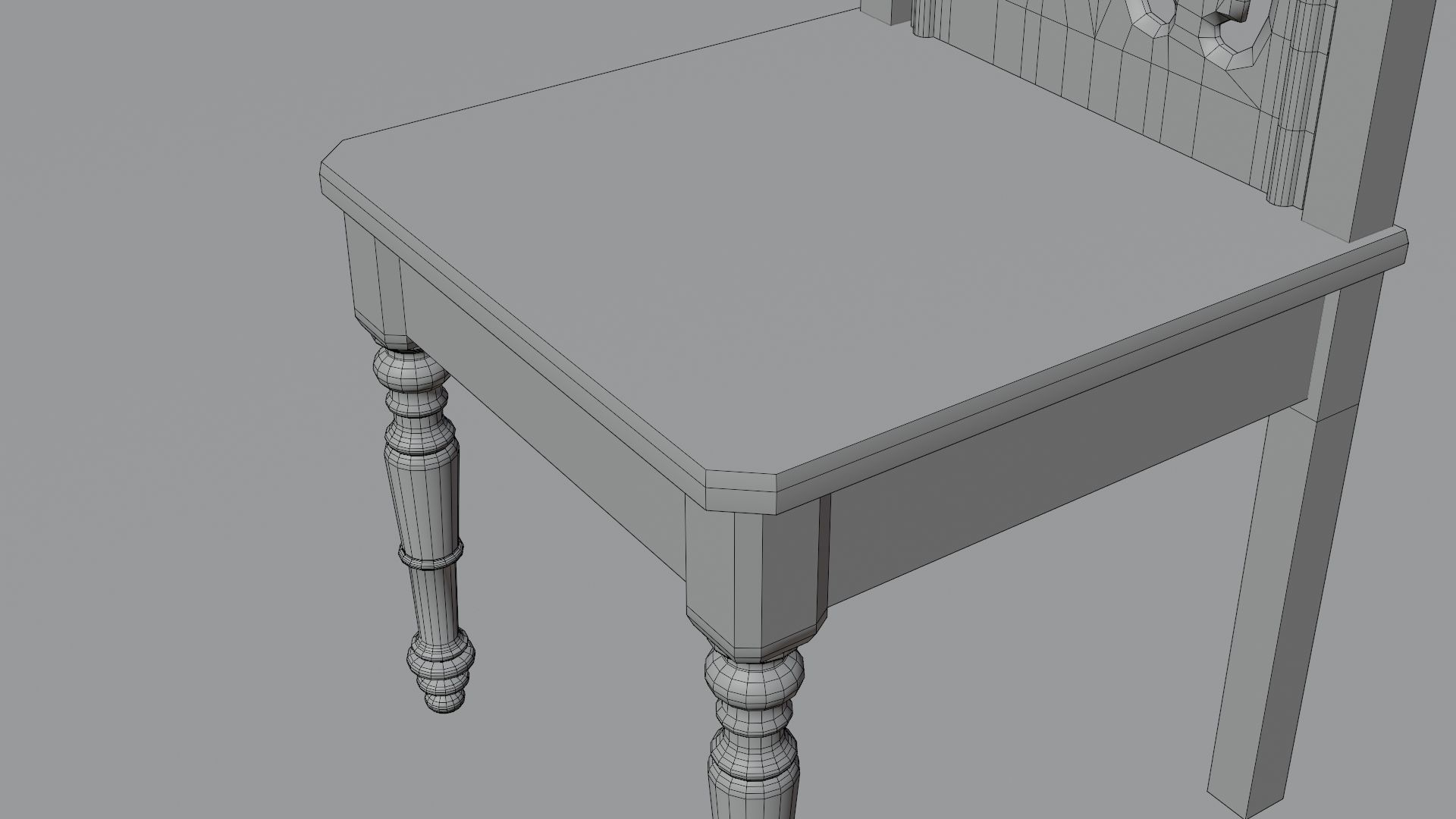 Medieval chair 3D model_18