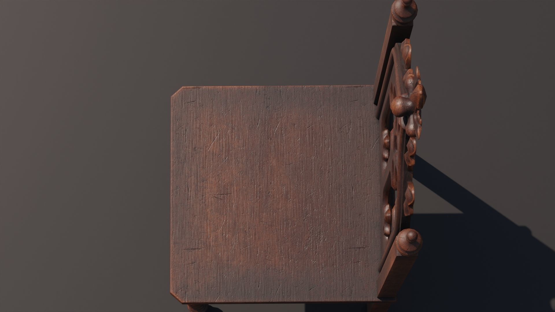 Medieval chair 3D model_12