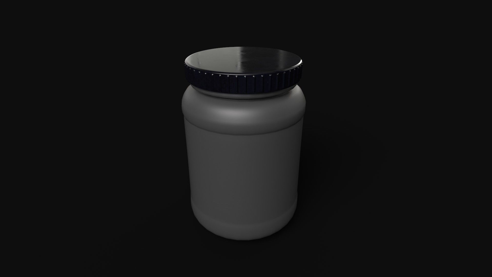 Plastic Bottle Container Low-poly 3D model_1