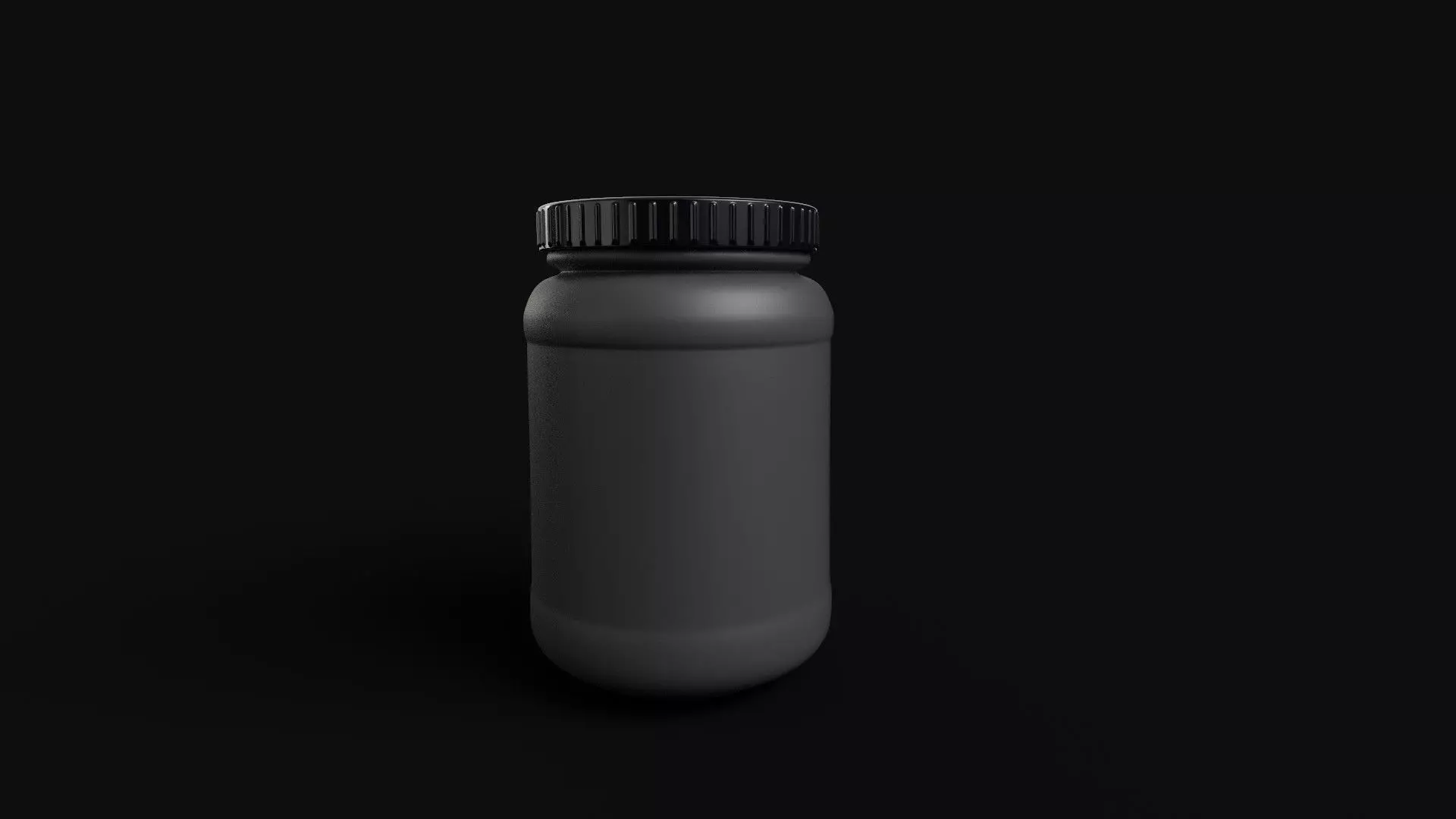 Plastic Bottle Container Low-poly 3D model_0