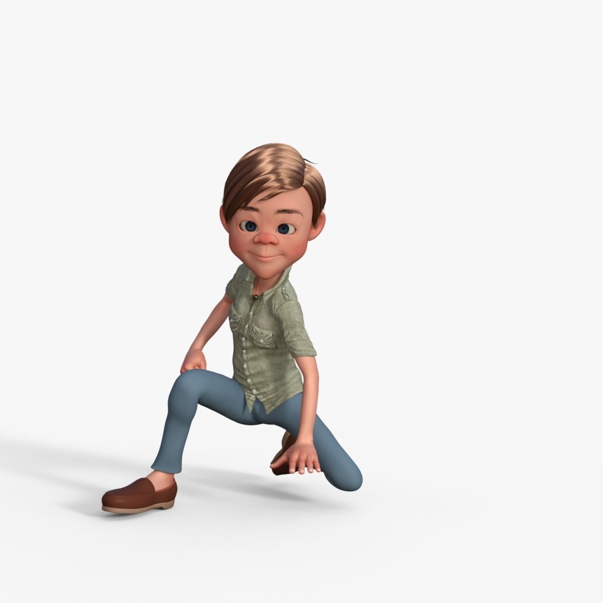 Cartoon Boy 3D model_28