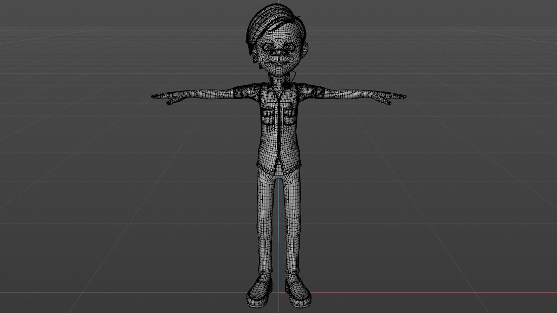 Cartoon Boy 3D model_25