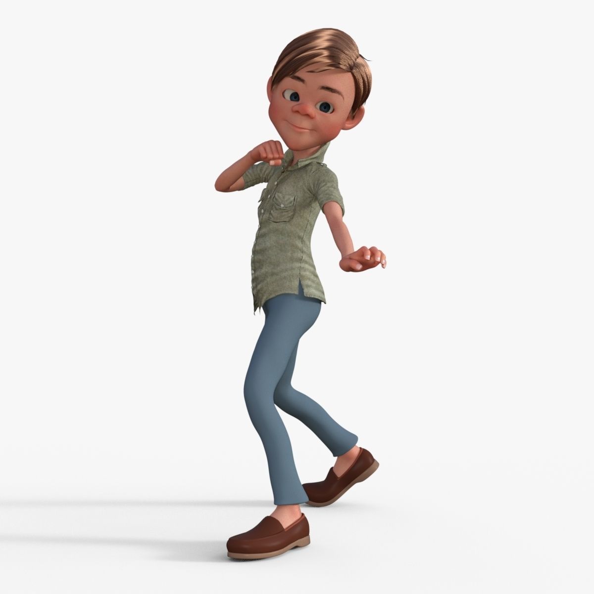 Cartoon Boy 3D model_30