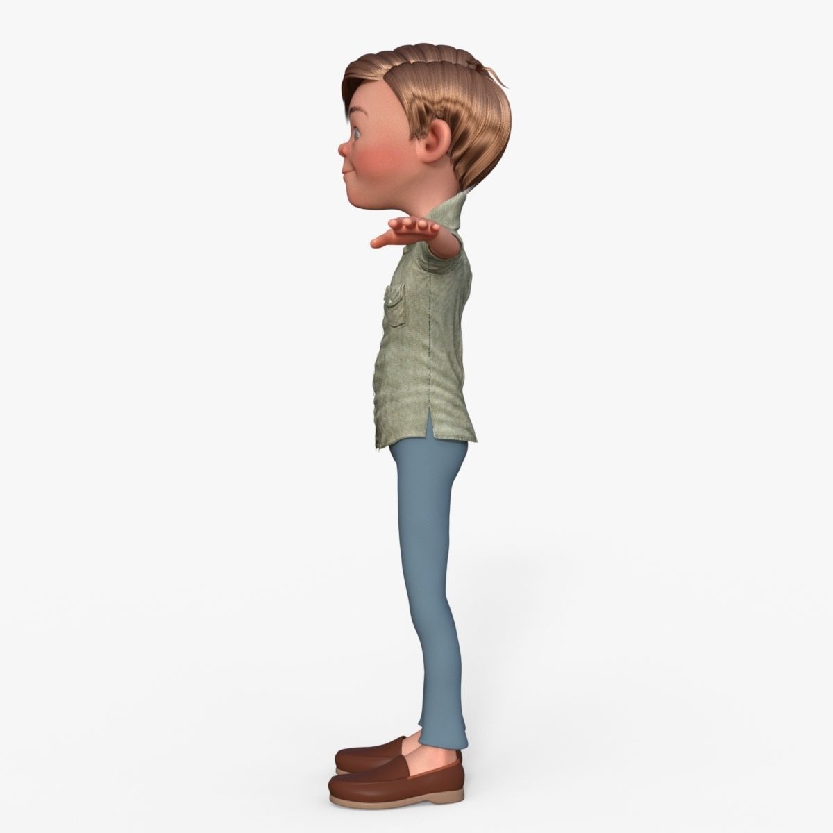 Cartoon Boy 3D model_11