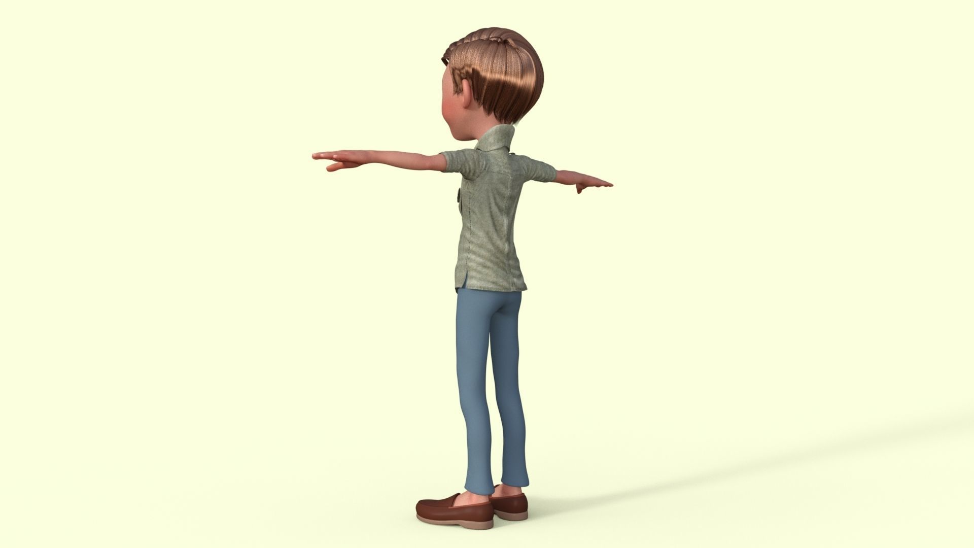 Cartoon Boy 3D model_16