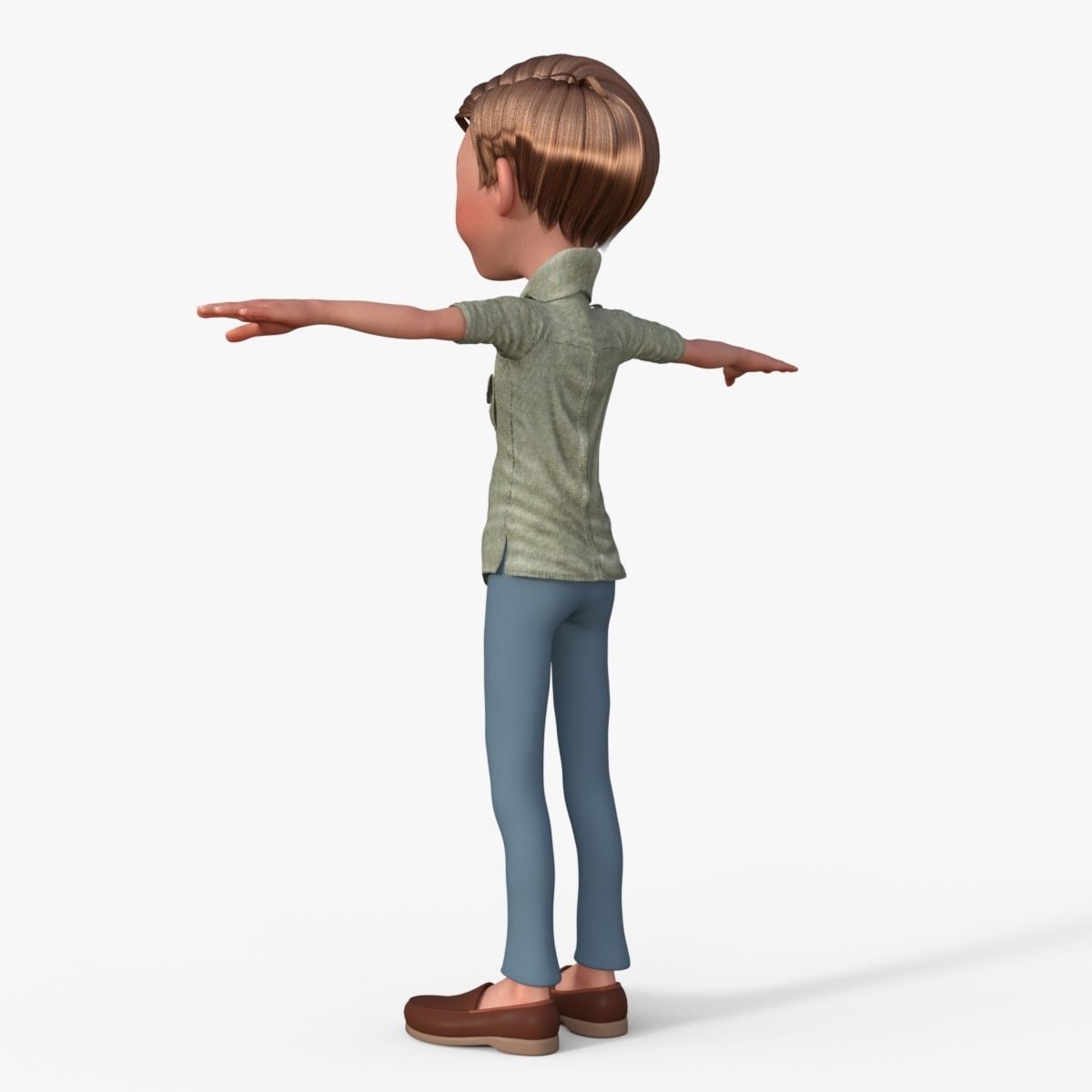 Cartoon Boy 3D model_4