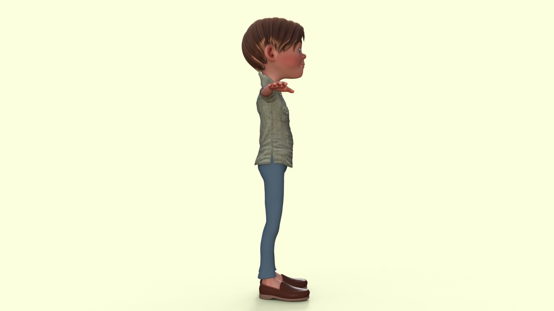 Cartoon Boy 3D model_19