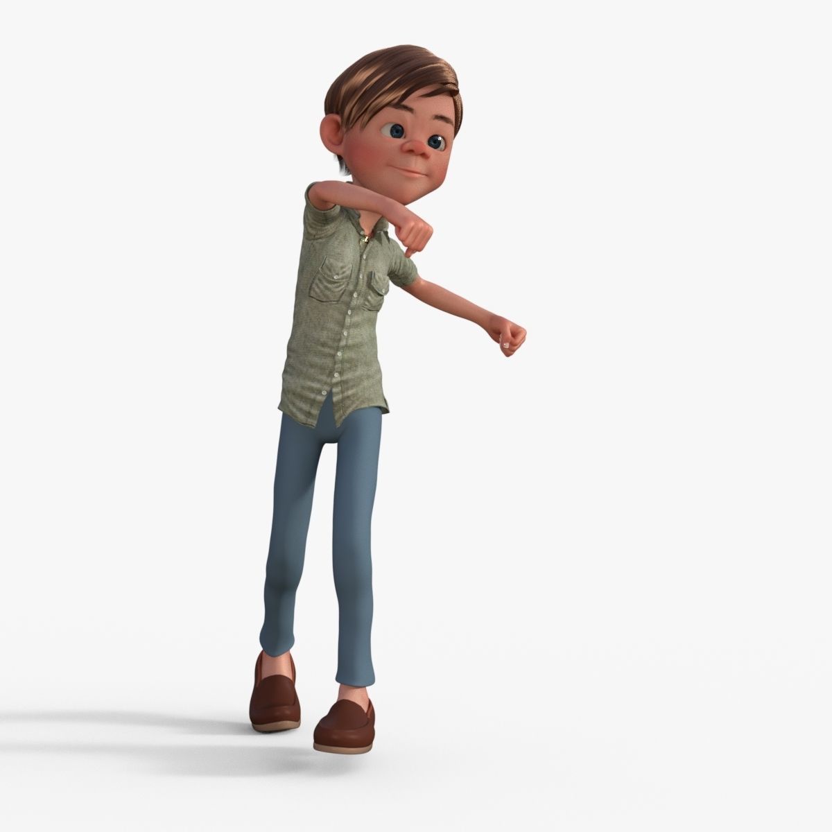 Cartoon Boy 3D model_33