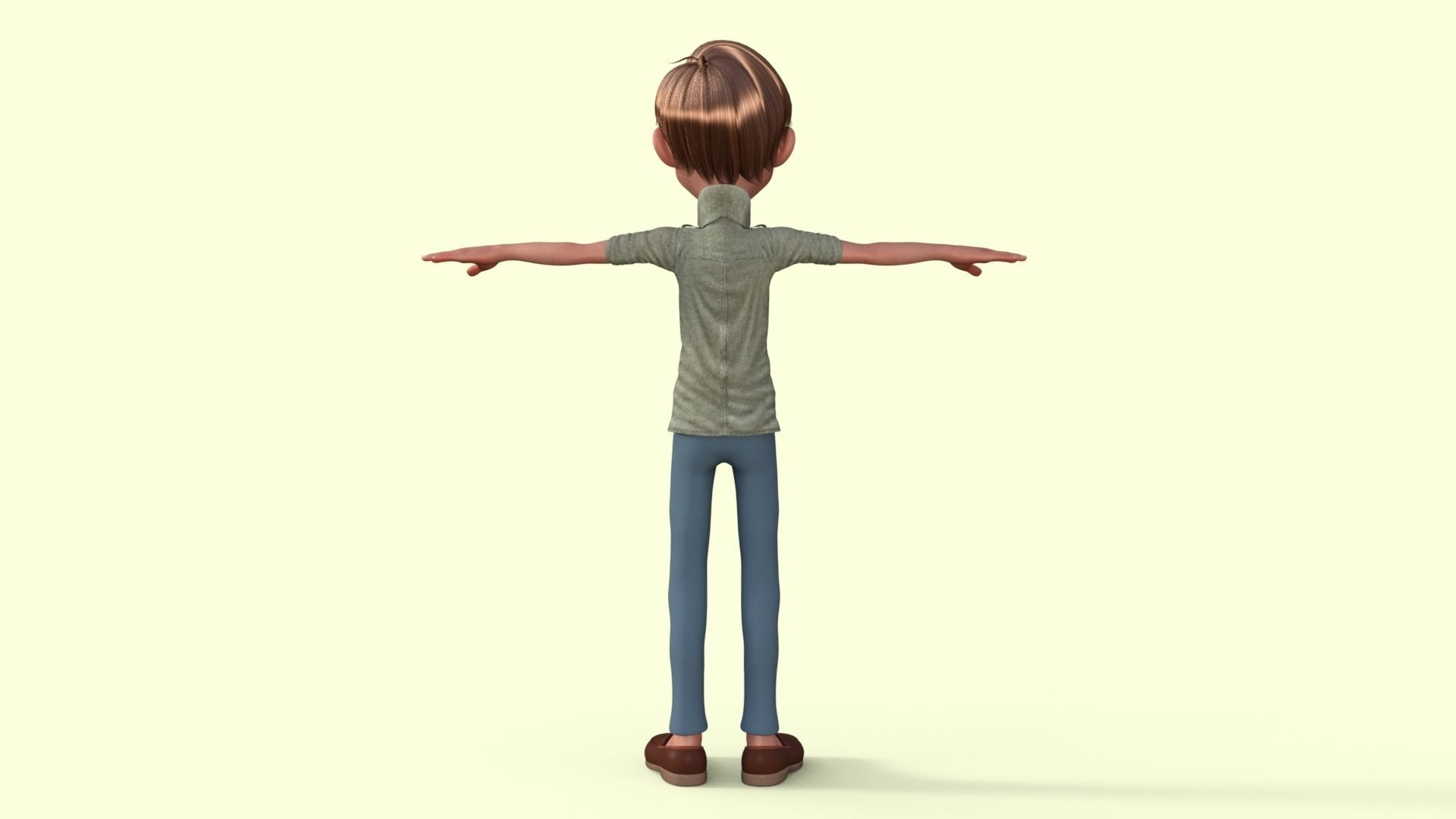 Cartoon Boy 3D model_17
