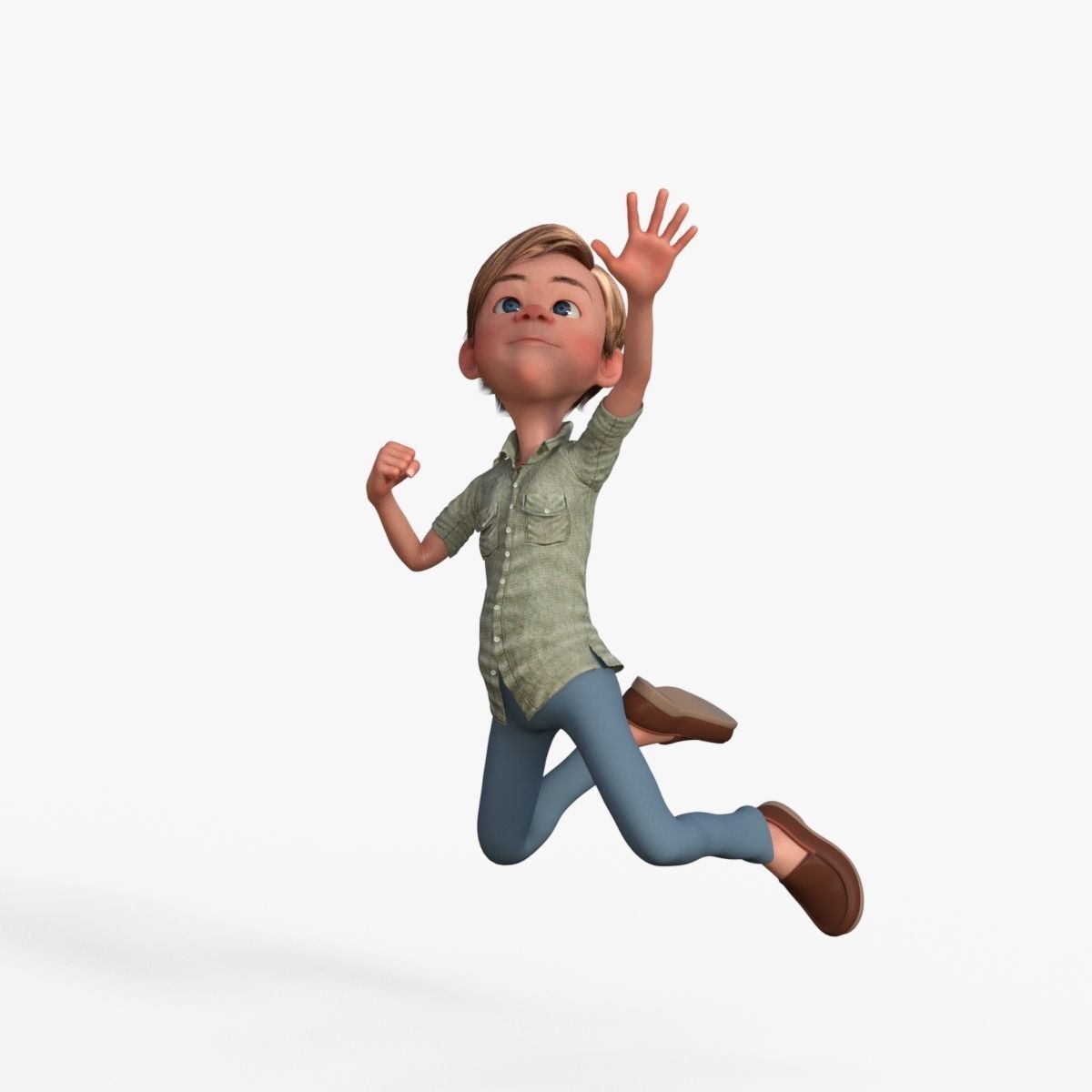 Cartoon Boy 3D model_32