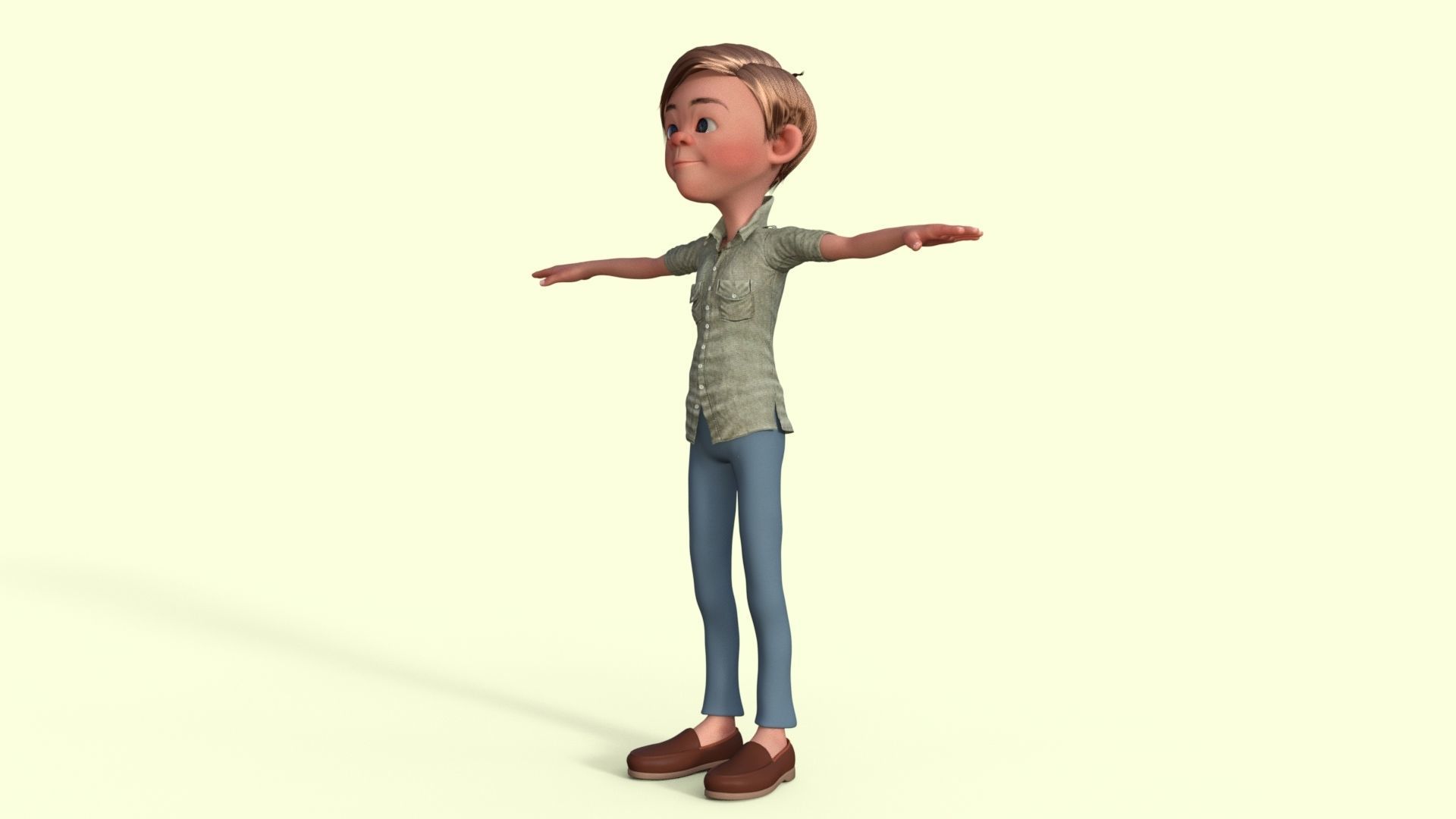 Cartoon Boy 3D model_22
