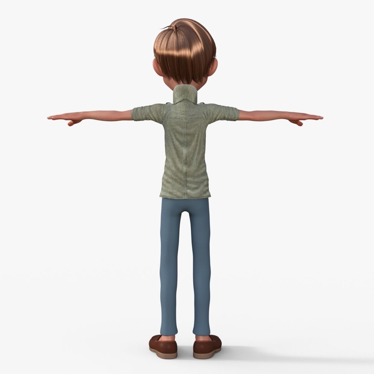 Cartoon Boy 3D model_5