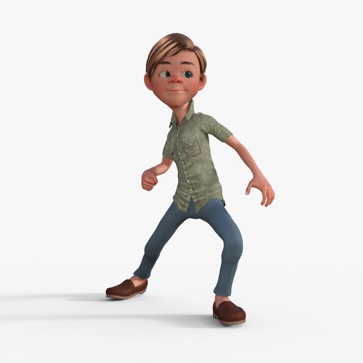 Cartoon Boy 3D model_29