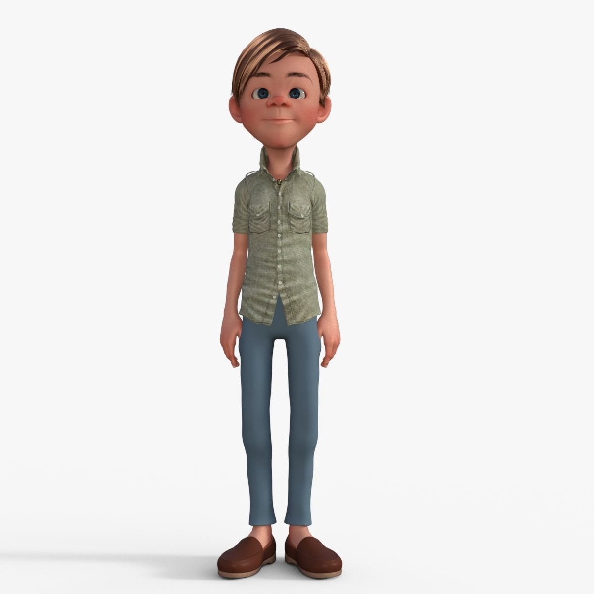 Cartoon Boy 3D model_31