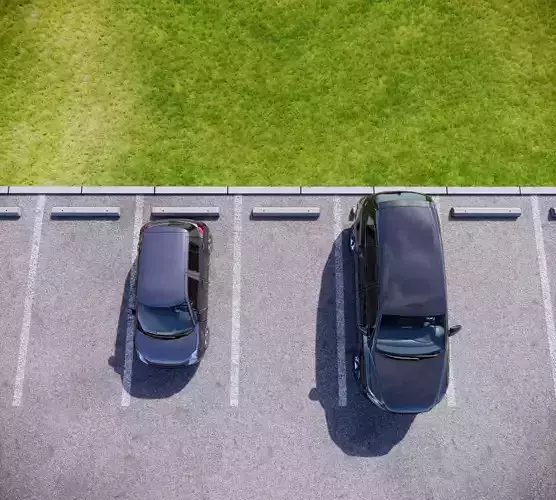 Concrete Parking Stop Free low-poly 3D model