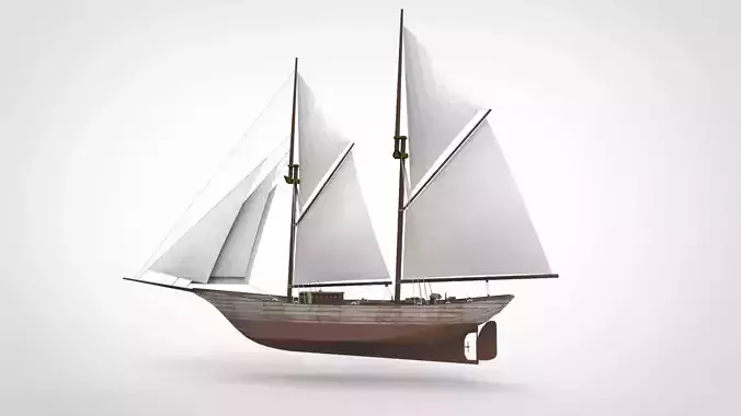 Historical sailing yacht