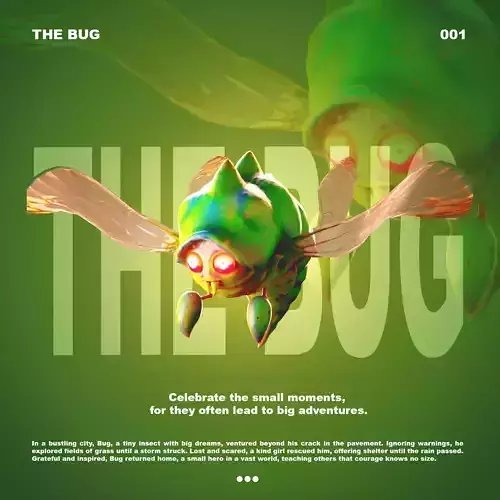 Bug Monster Character model  Game-ready