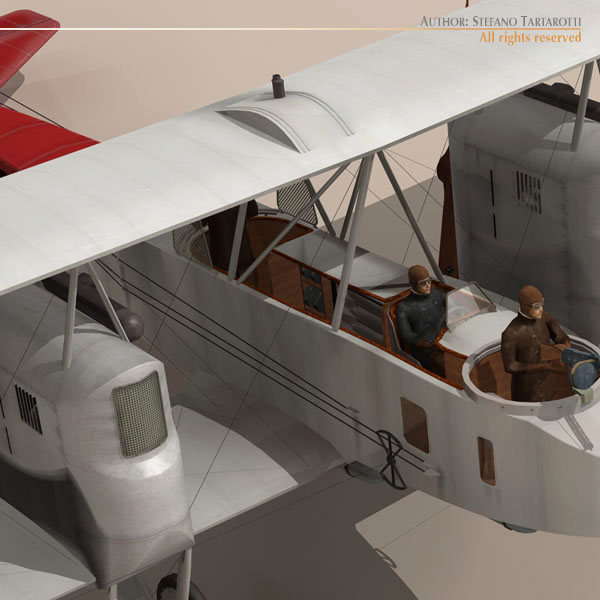 Gotha G IV Bomber 3D model_4