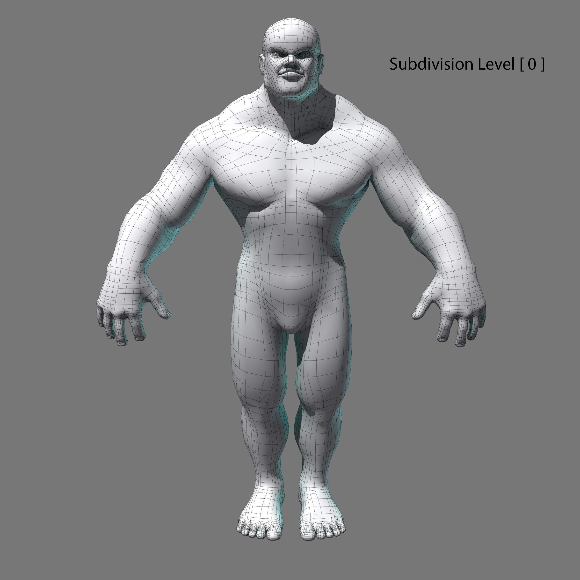 Man 3d Model naked 3D model_10