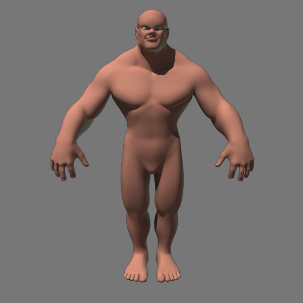 Man 3d Model naked 3D model_2