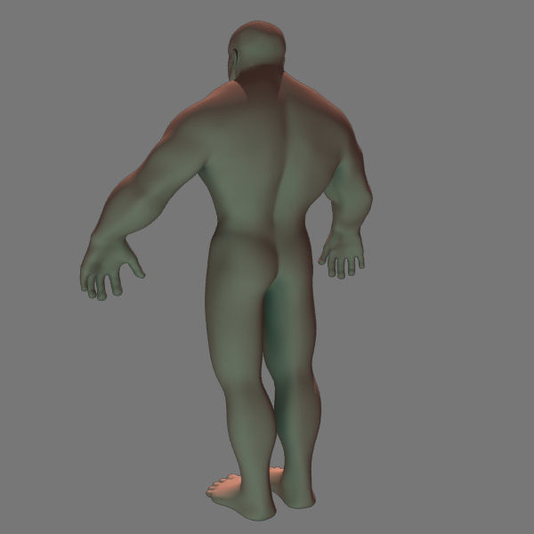 Man 3d Model naked 3D model_3
