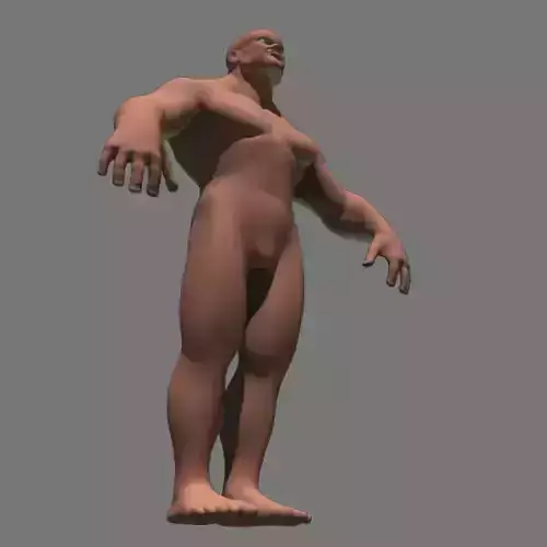 Man 3d Model naked