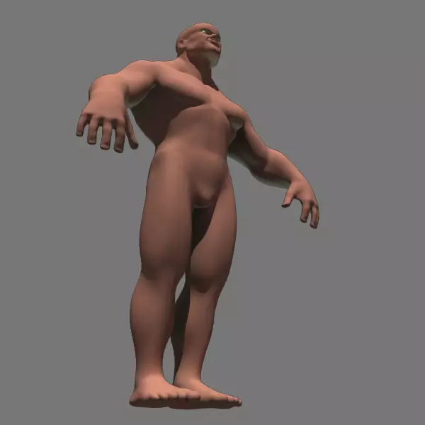 Man 3d Model naked 3D model_0