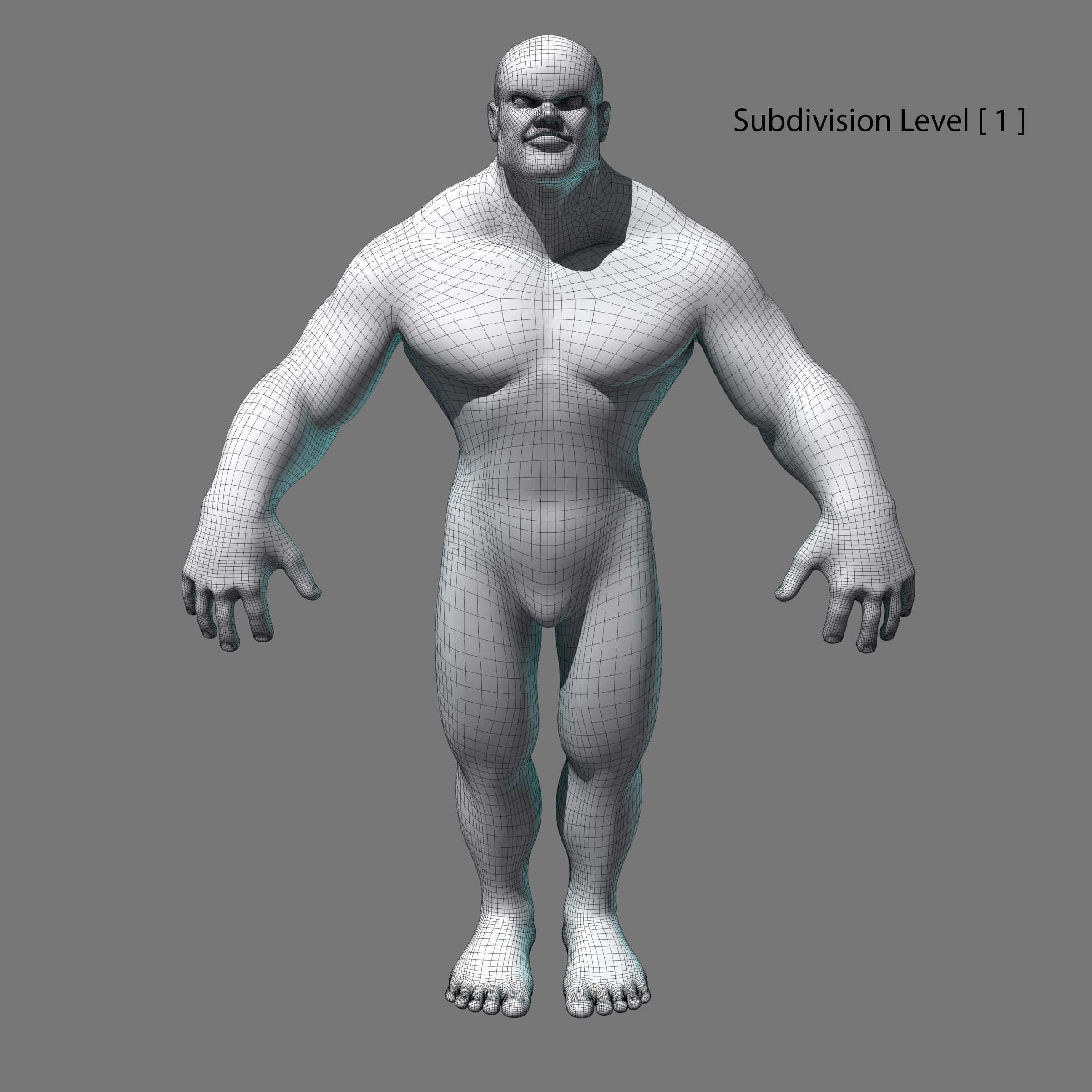 Man 3d Model naked 3D model_9