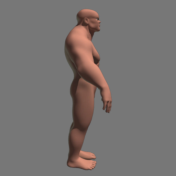 Man 3d Model naked 3D model_5