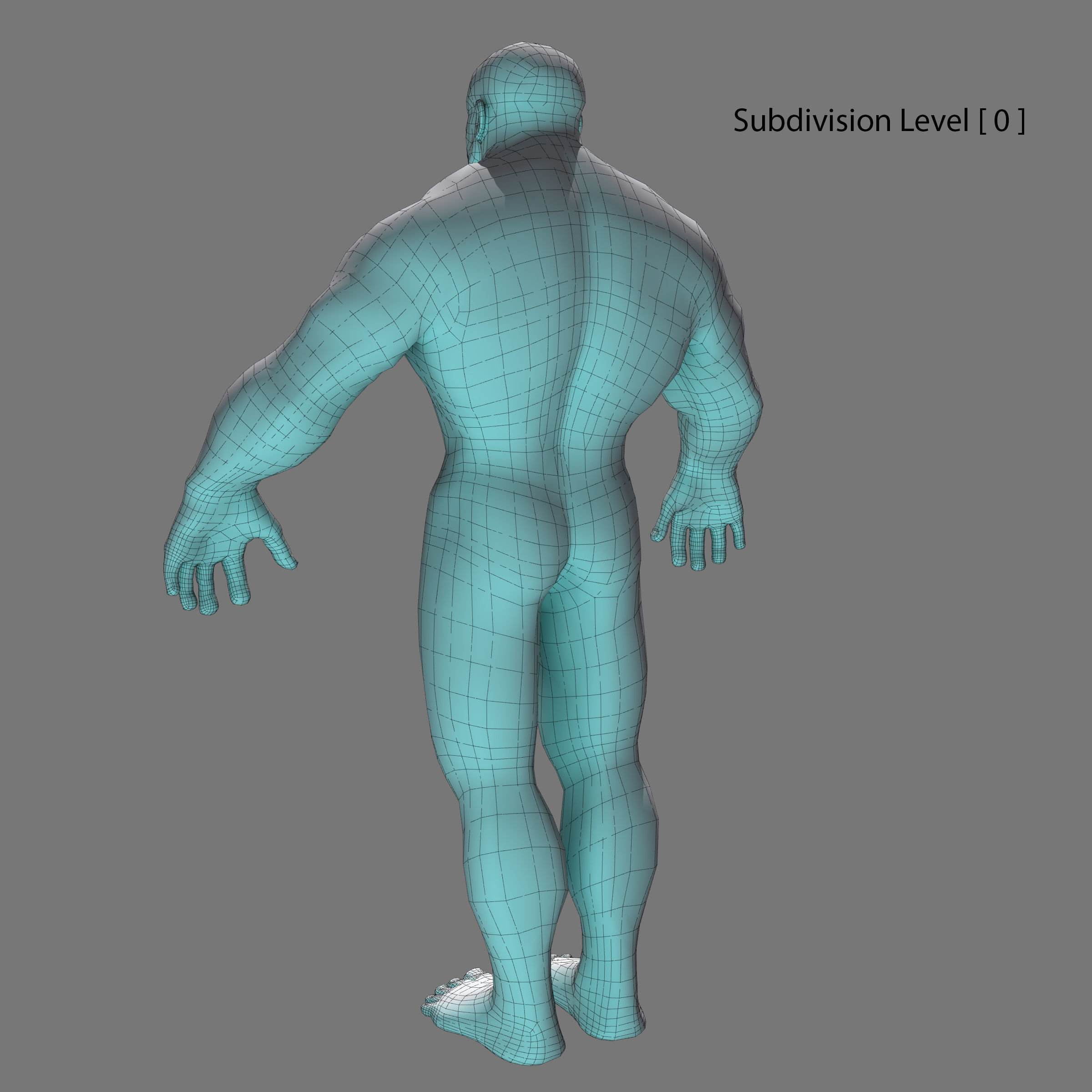 Man 3d Model naked 3D model_12
