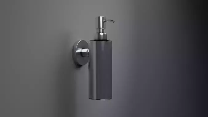 Chrome Wall Mounted Bathroom Soap Dispenser