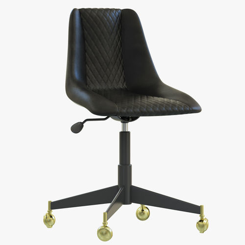 Restoration Hardware Bucket Seat Desk Chair 3D model