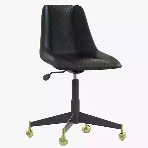 Restoration Hardware Bucket Seat Desk Chair 3D model