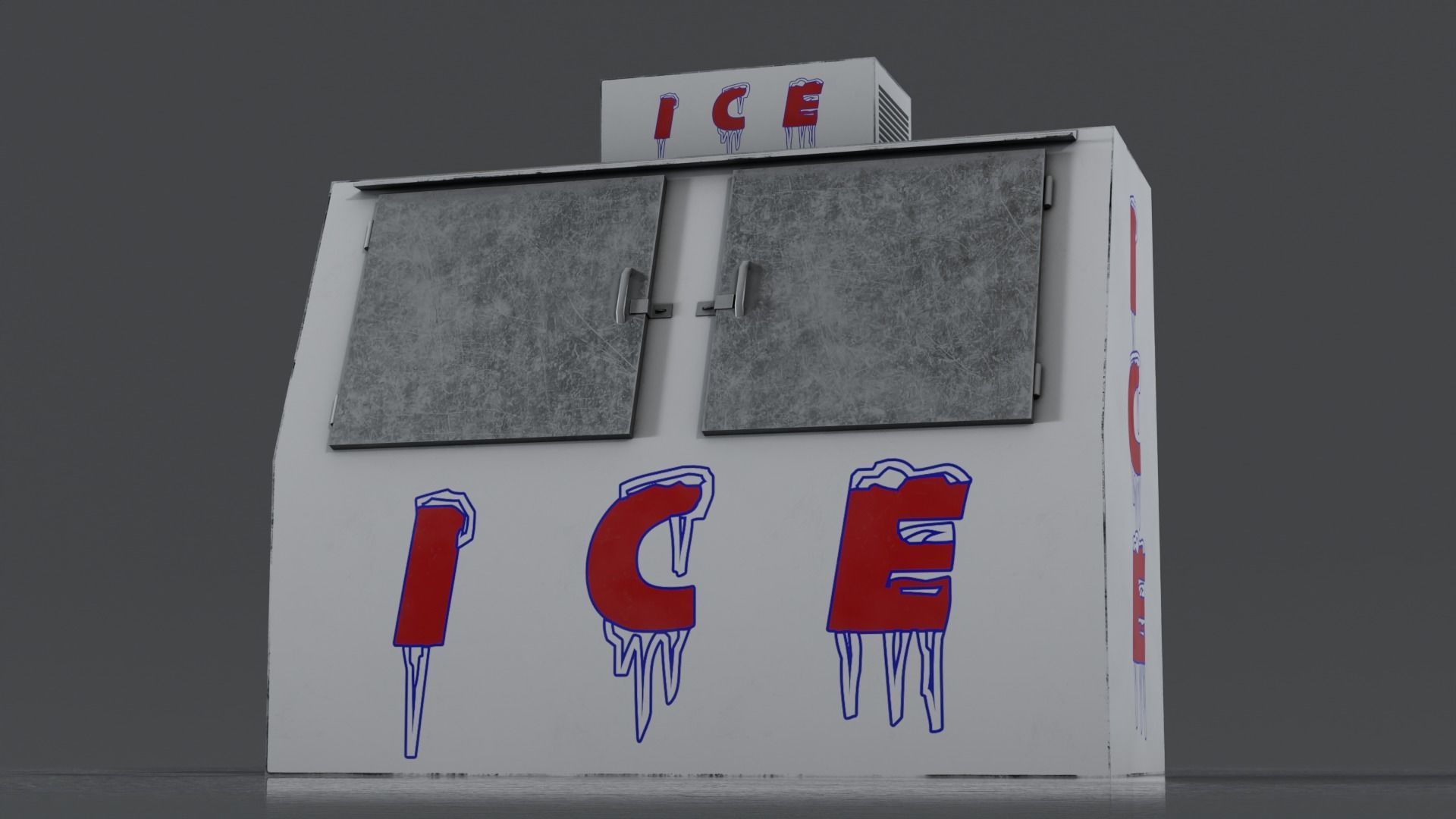 3 Ice Vending Machine - Realistic PBR Low-poly 3D model_46