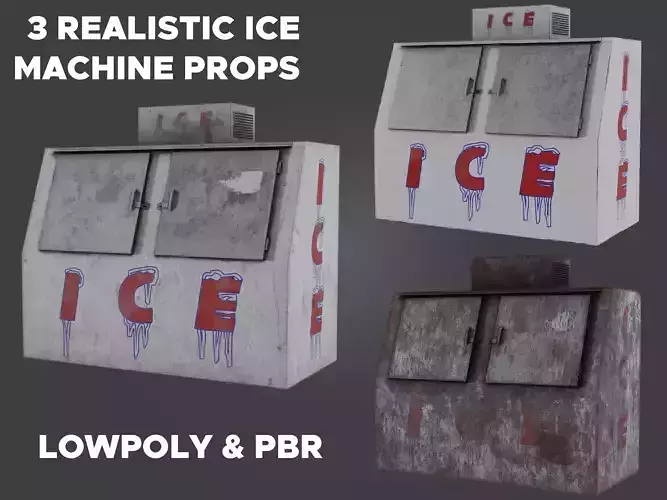 3 Ice Vending Machine - Realistic PBR