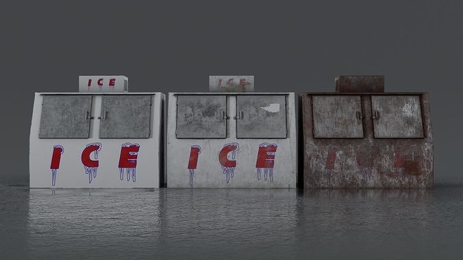 3 Ice Vending Machine - Realistic PBR Low-poly 3D model 2