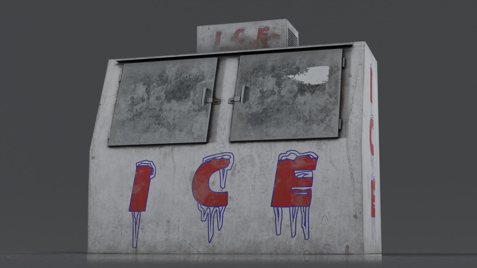 3 Ice Vending Machine - Realistic PBR Low-poly 3D model_47
