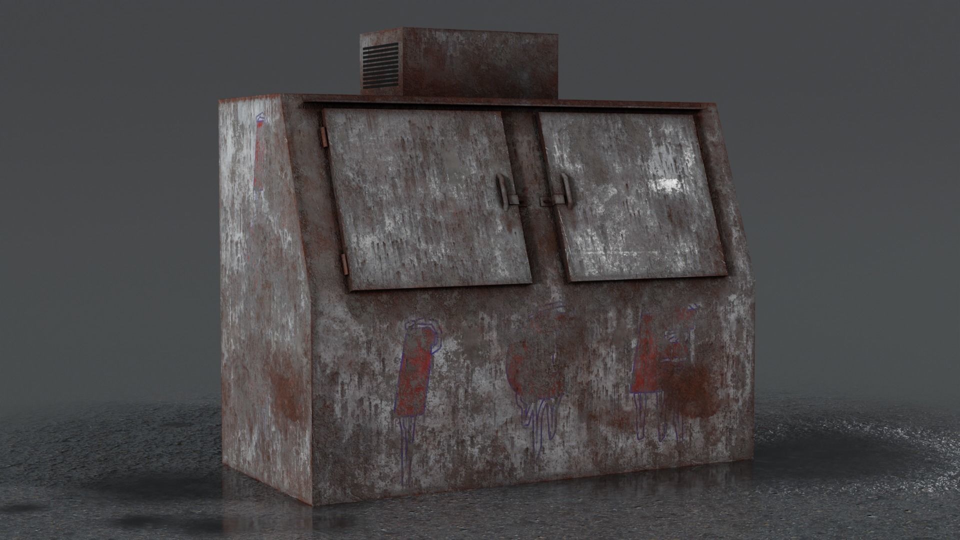 3 Ice Vending Machine - Realistic PBR Low-poly 3D model_38