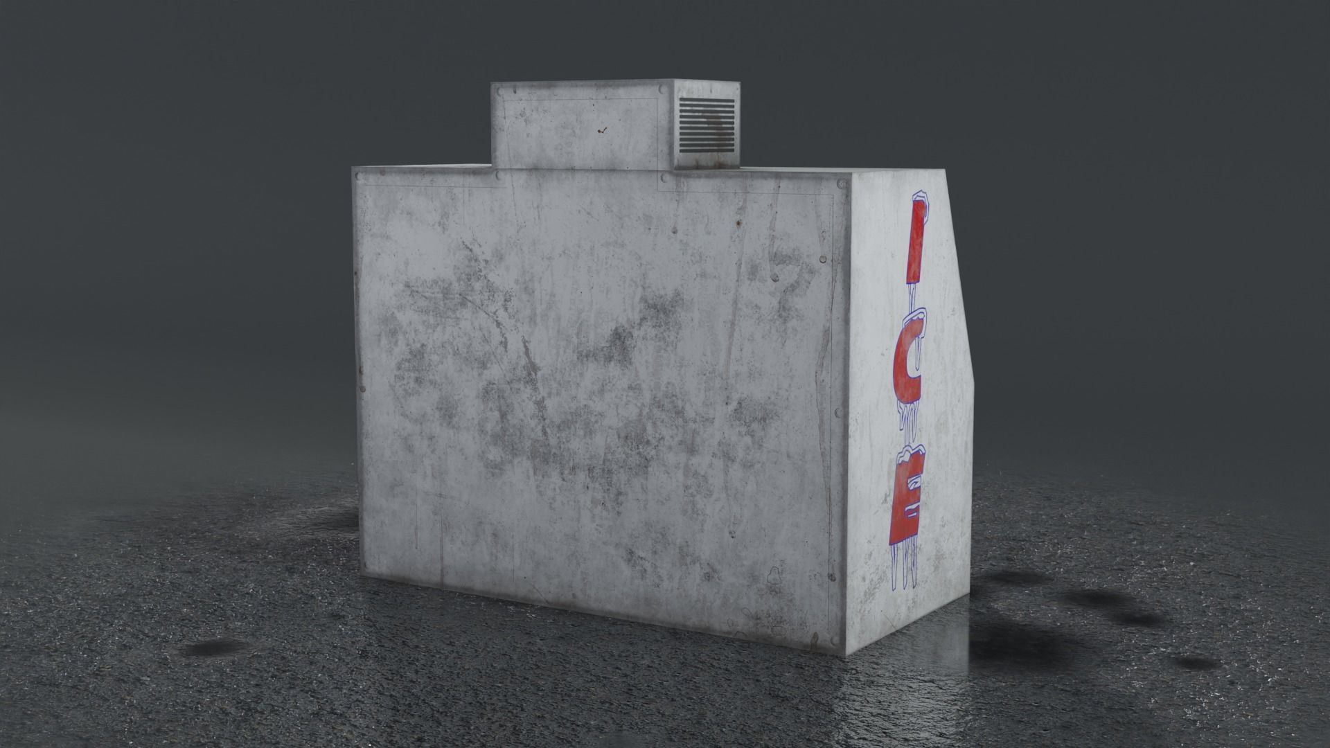 3 Ice Vending Machine - Realistic PBR Low-poly 3D model_32