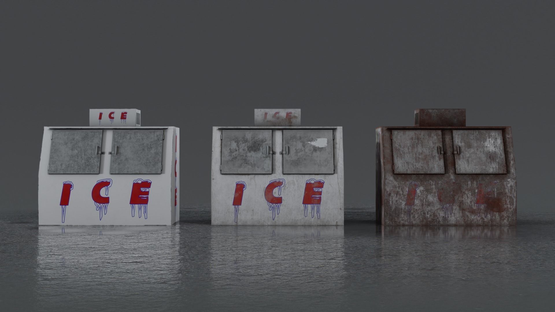 3 Ice Vending Machine - Realistic PBR Low-poly 3D model_5