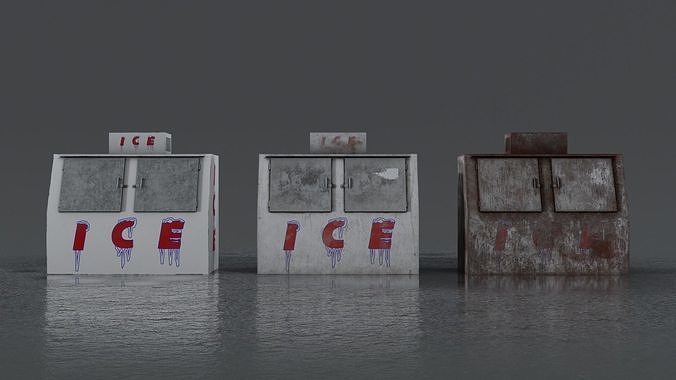 3 Ice Vending Machine - Realistic PBR Low-poly 3D model 6